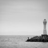 Fishermen and Lighthouse Kada Wakayama J