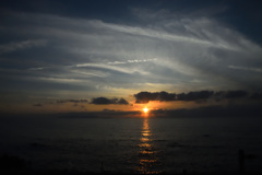 日本海の夕日