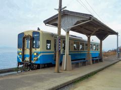 予讃線　下灘駅　キハ32