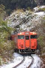 雪の芸備線