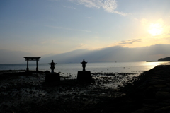永尾神社の夕方