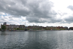コペンハーゲン港を臨む