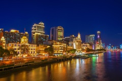 River side night view