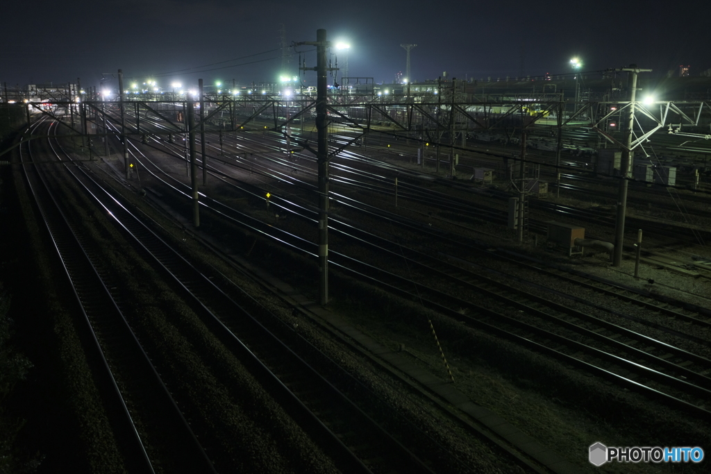 夜景 駅基地