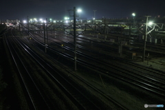 夜景 駅基地