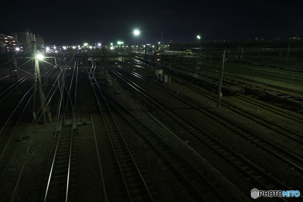 夜景 駅基地