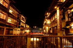銀山温泉 夜景