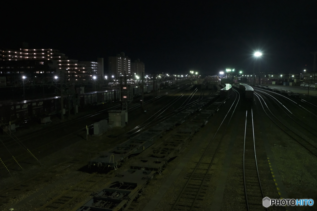 夜景 駅基地