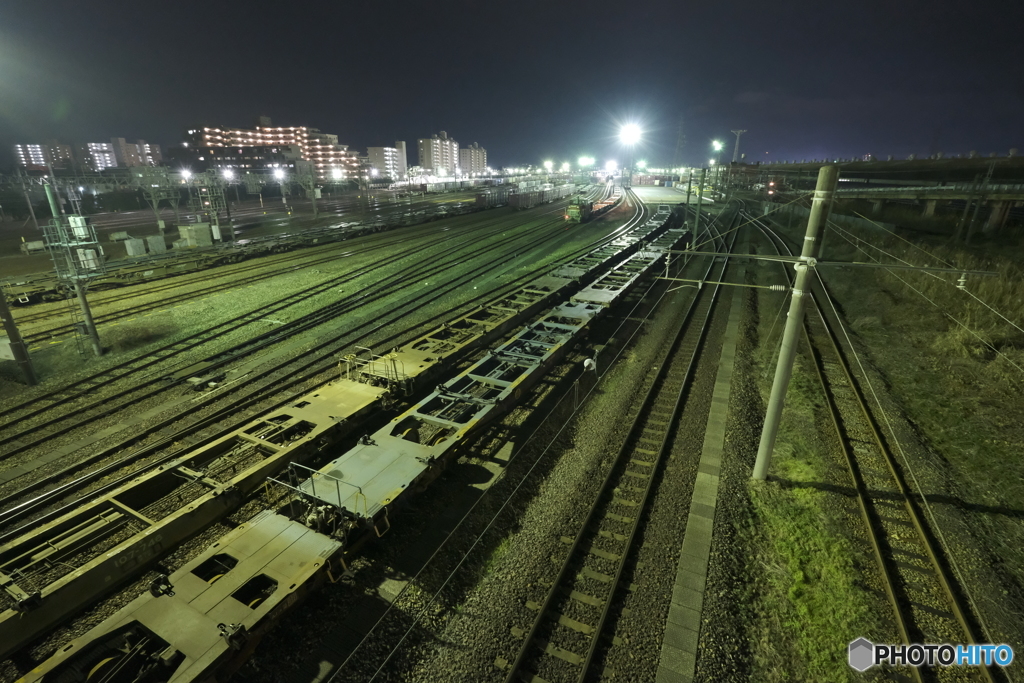夜景 駅基地