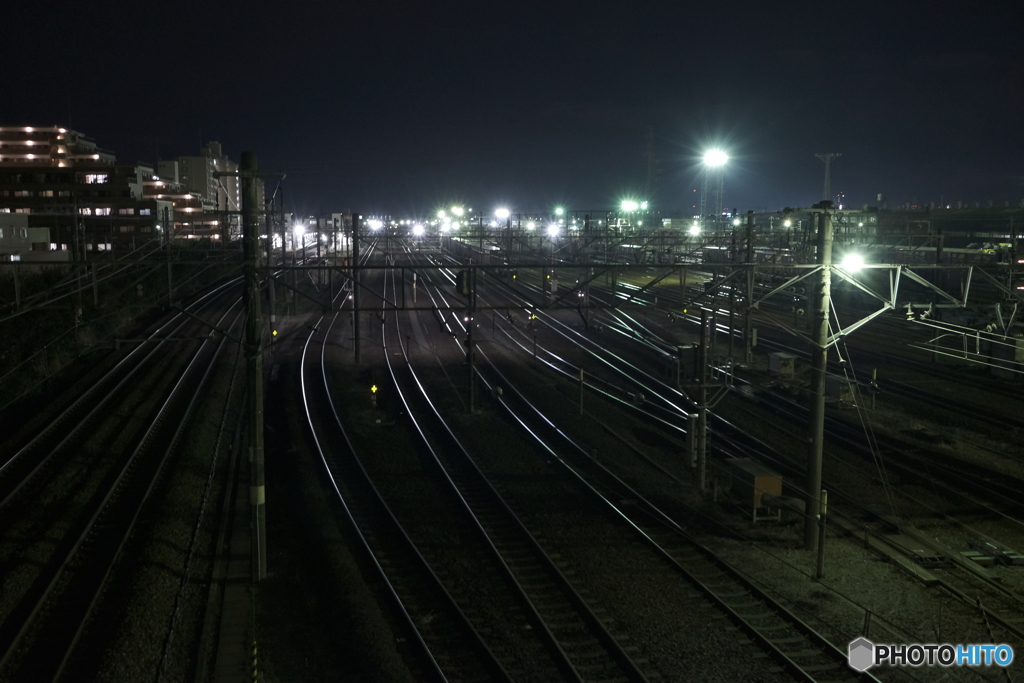 夜景 駅基地