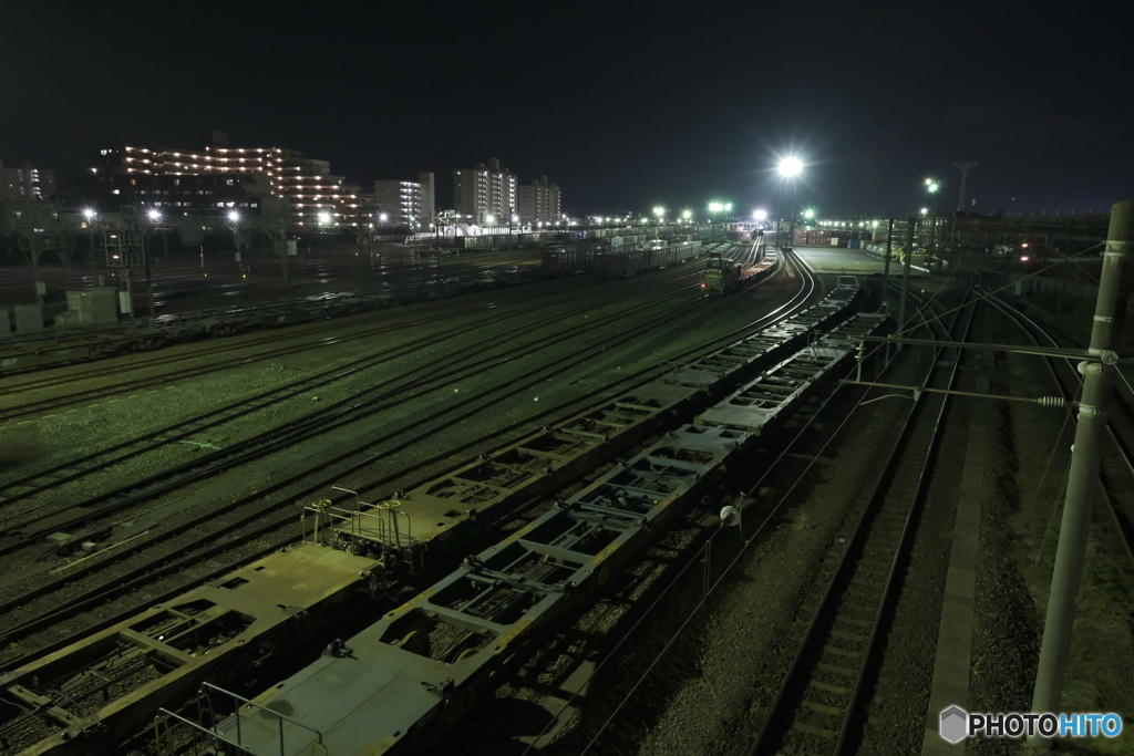 夜景 駅基地