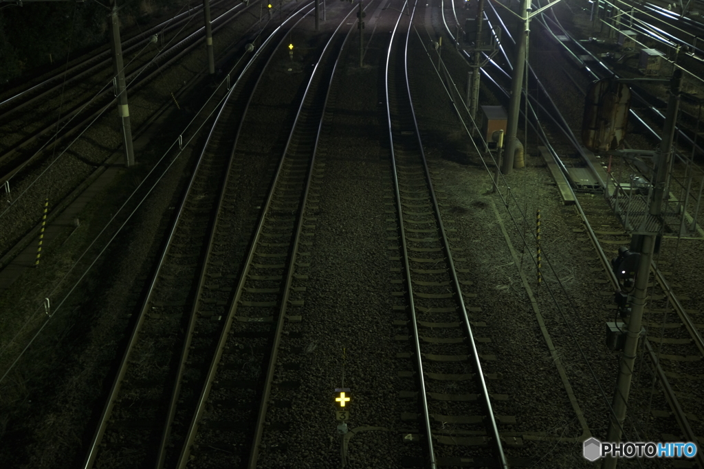 夜景 駅基地