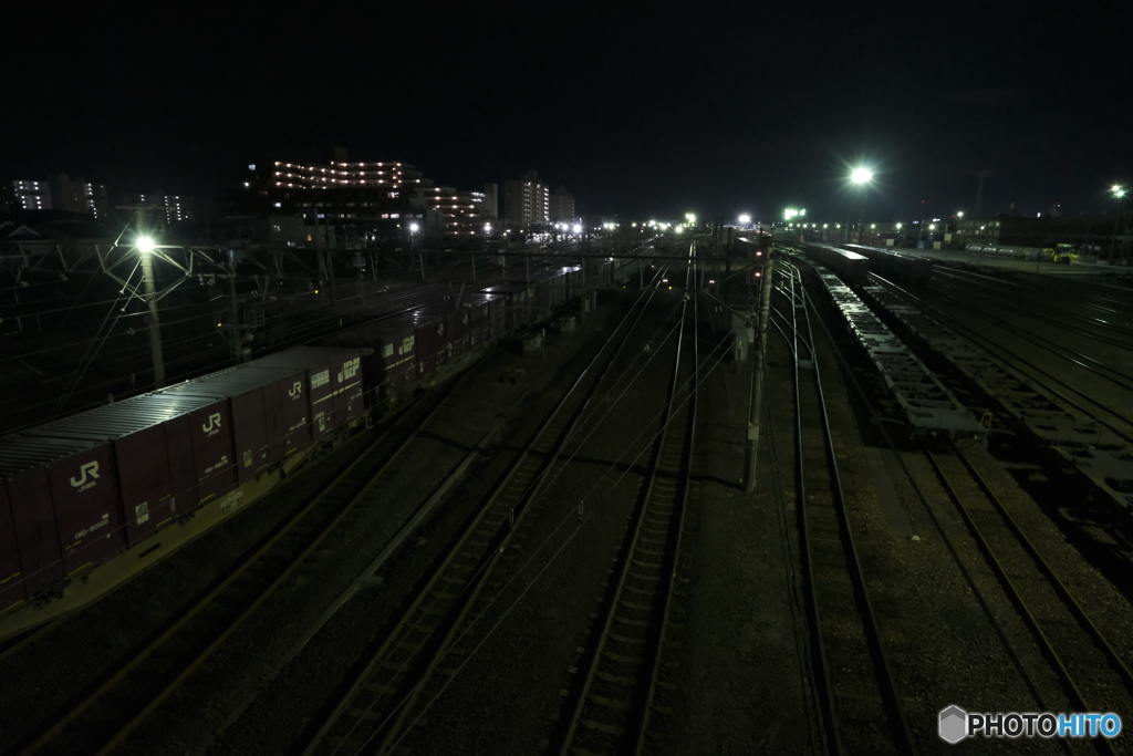 夜景 駅基地