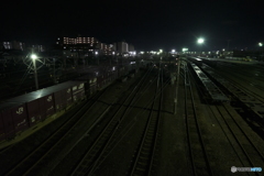 夜景 駅基地