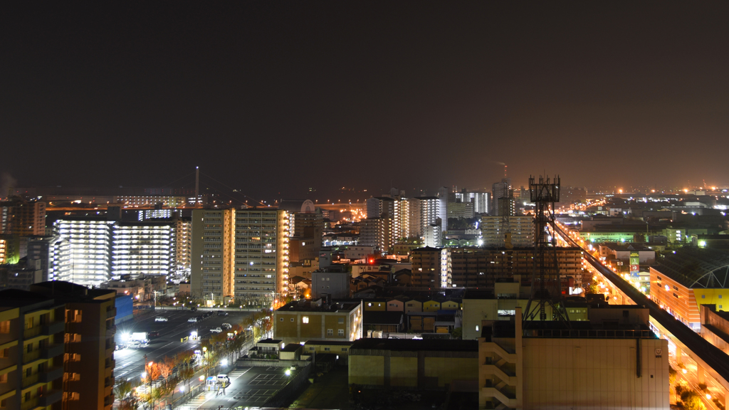 三宮の夜景