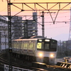 鹿児島本線（黒崎駅→八幡駅）夕暮れ