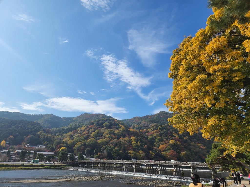 22年秋　京都嵐山　渡月橋