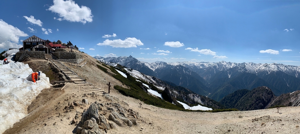 燕山荘から槍ヶ岳