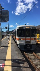 休憩中の列車