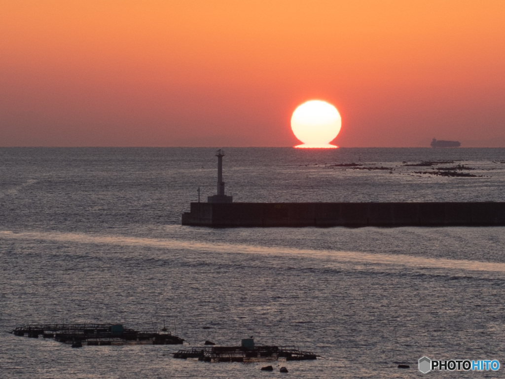 ダルマ夕日