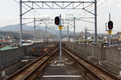 日向市駅の端っこ