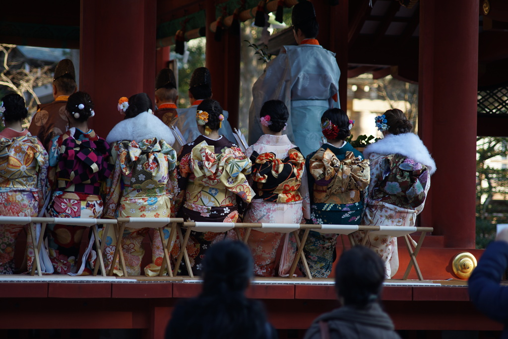 令和　成人祭　晴れ