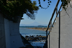 逗子海岸　富士山