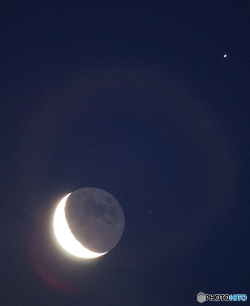 月と土星の邂逅