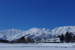 青空の下、映える。