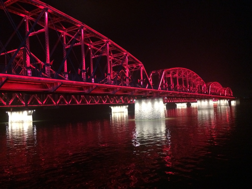 鴨緑江断橋　夜景2