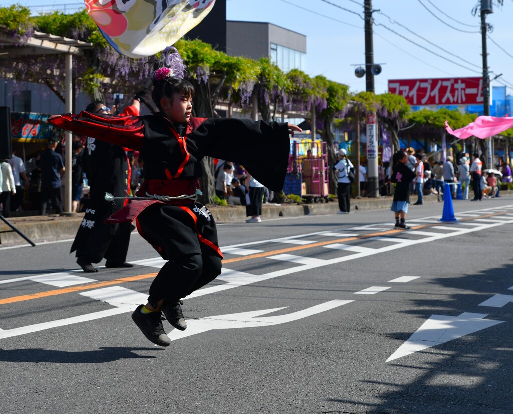 羽ばたく