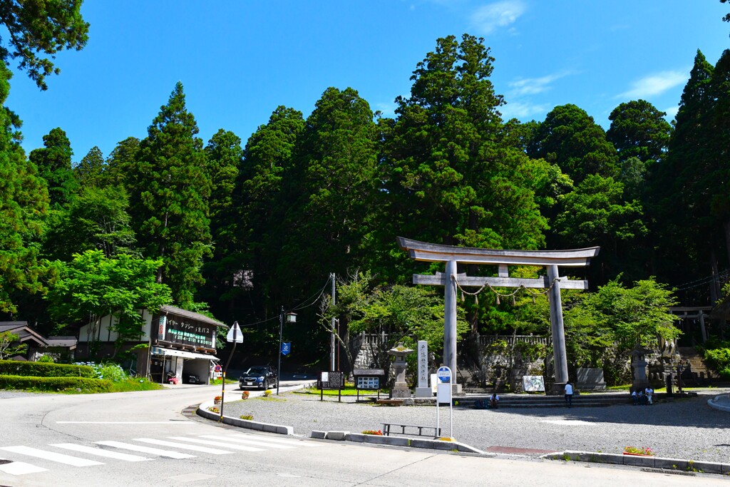 駐車場から