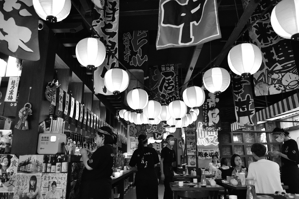 「白石の深夜食堂」店内
