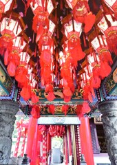 寺院にて