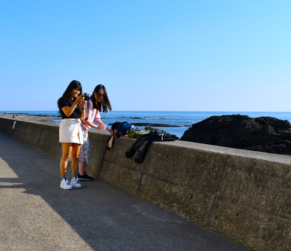海岸にて