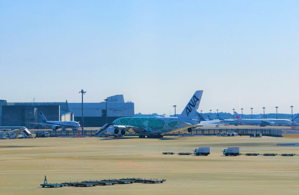 空港にて