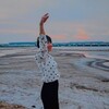 川辺にて