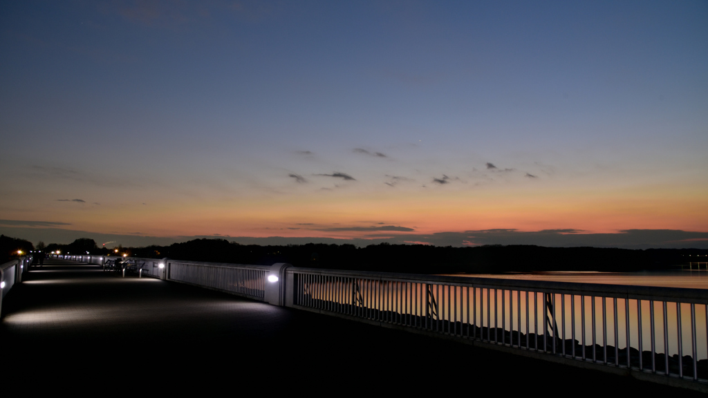 多摩湖夕景