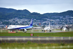 千里川土手にて