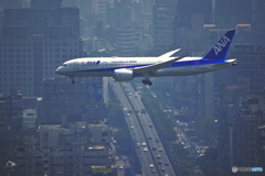 台北上空からANA