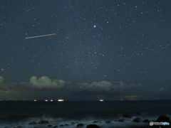 冬の終わりの星空