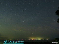 横たわる天の川