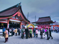 津島神社　和魂社例祭（茅の輪くぐり）