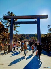 宇治橋鳥居　伊勢神宮