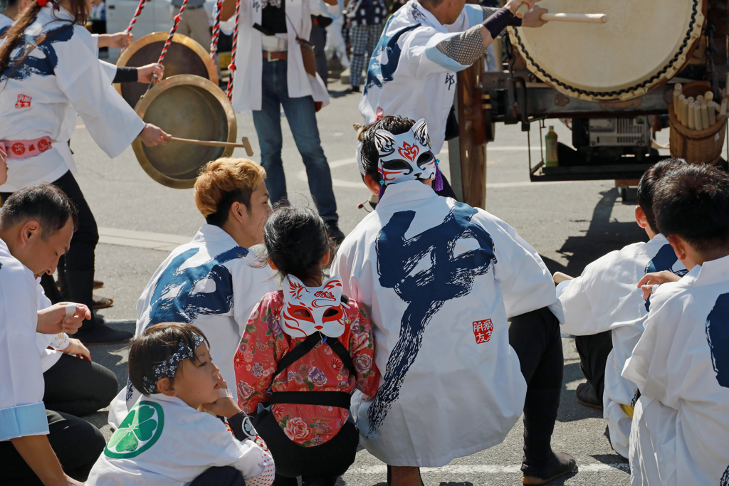 秋祭り 親子