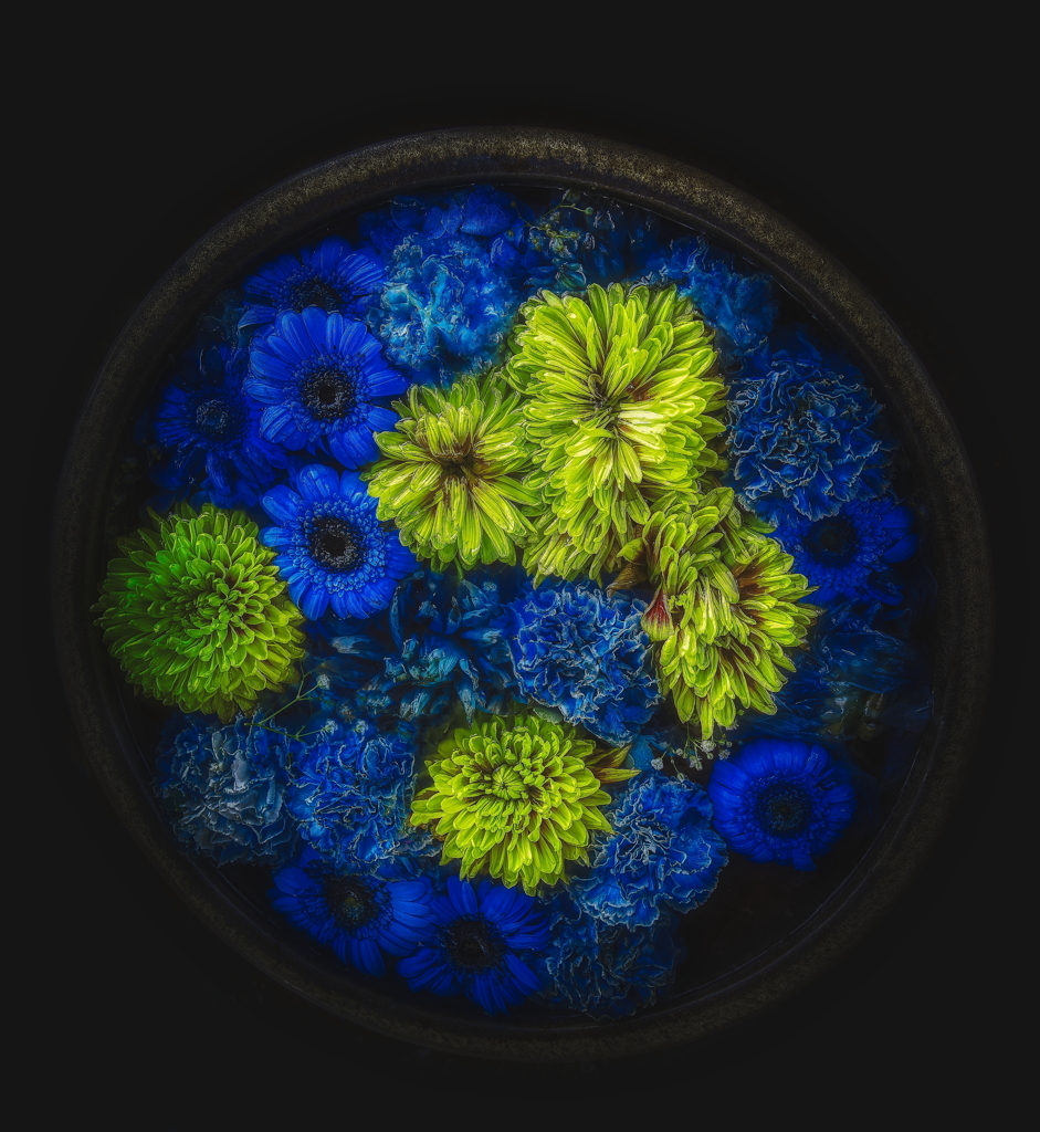 花手水舎　花火