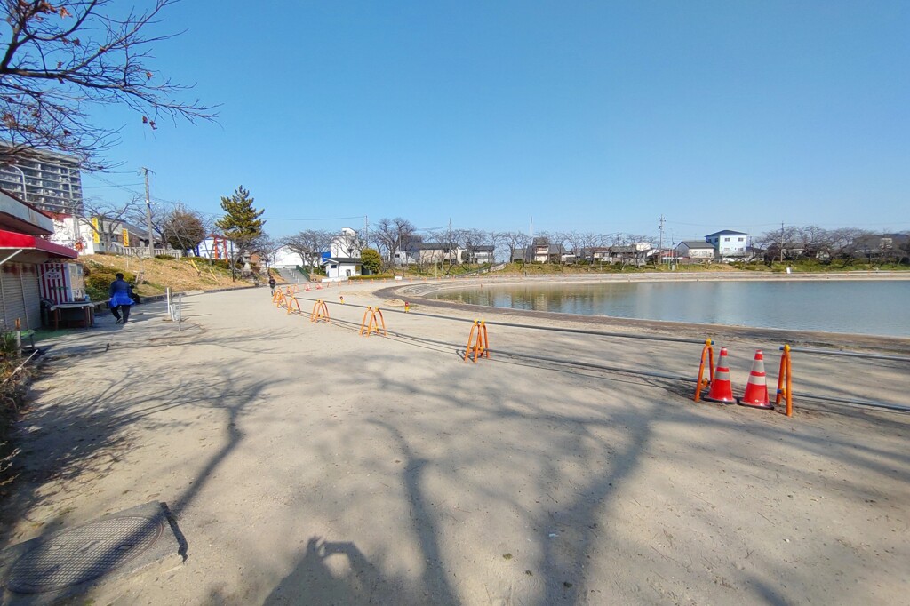 天王川公園のあひるボートがなくなりました。