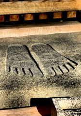 釈迦の足跡 仏足石