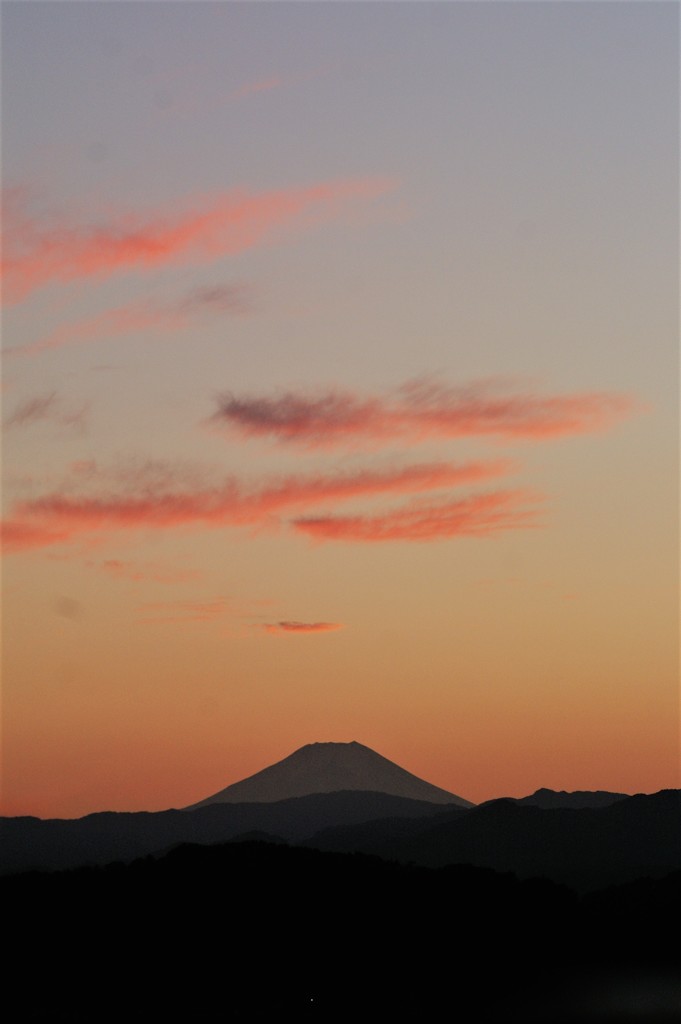 夕焼け富士