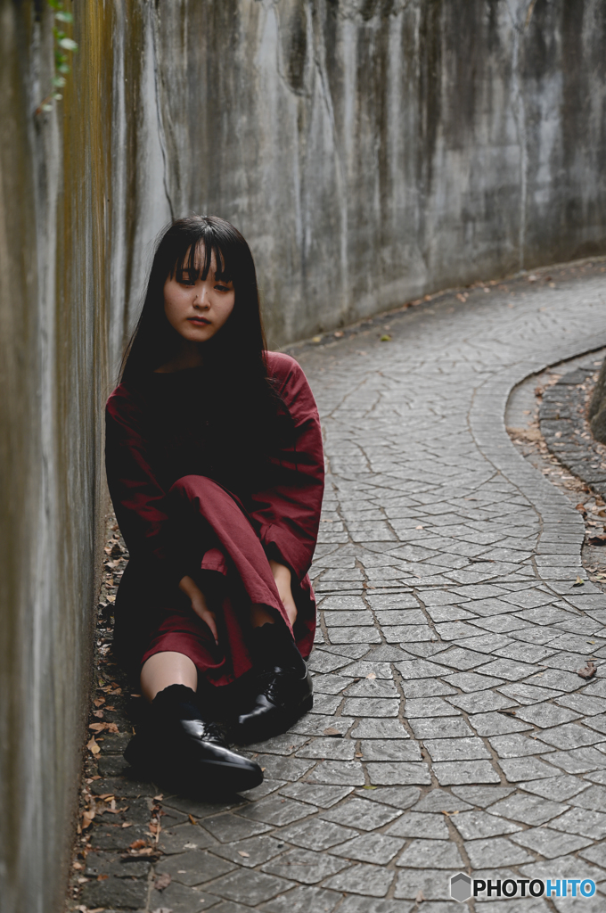 小路で